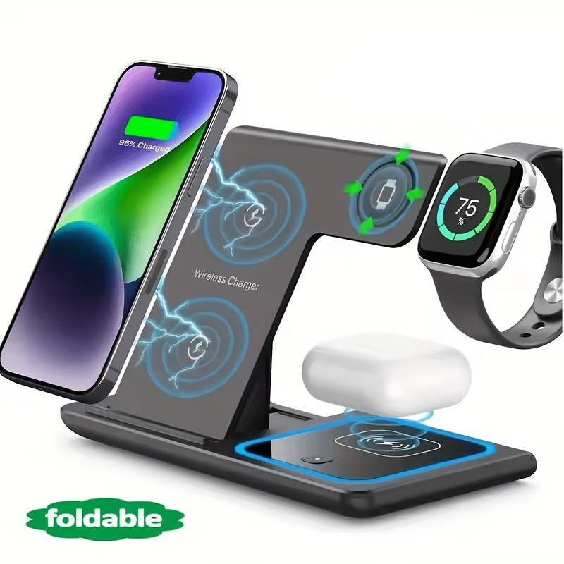 Wireless Charger 3 In 1 - Base de carga inalámbrica 3 en