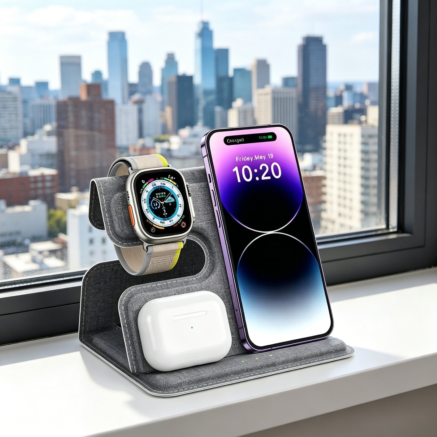 Wireless Charger 3 In 1 - Estación de Carga Inalámbrica 3 en