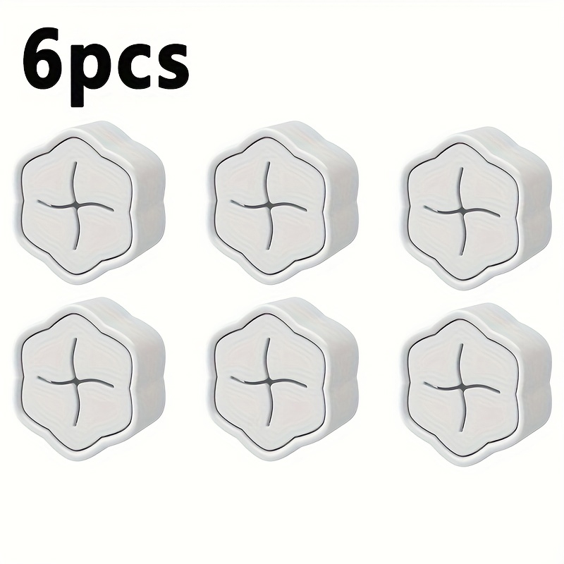 Tech Accessories Organizer - 6 Ganchos Adhesivos para Toallas, Sin