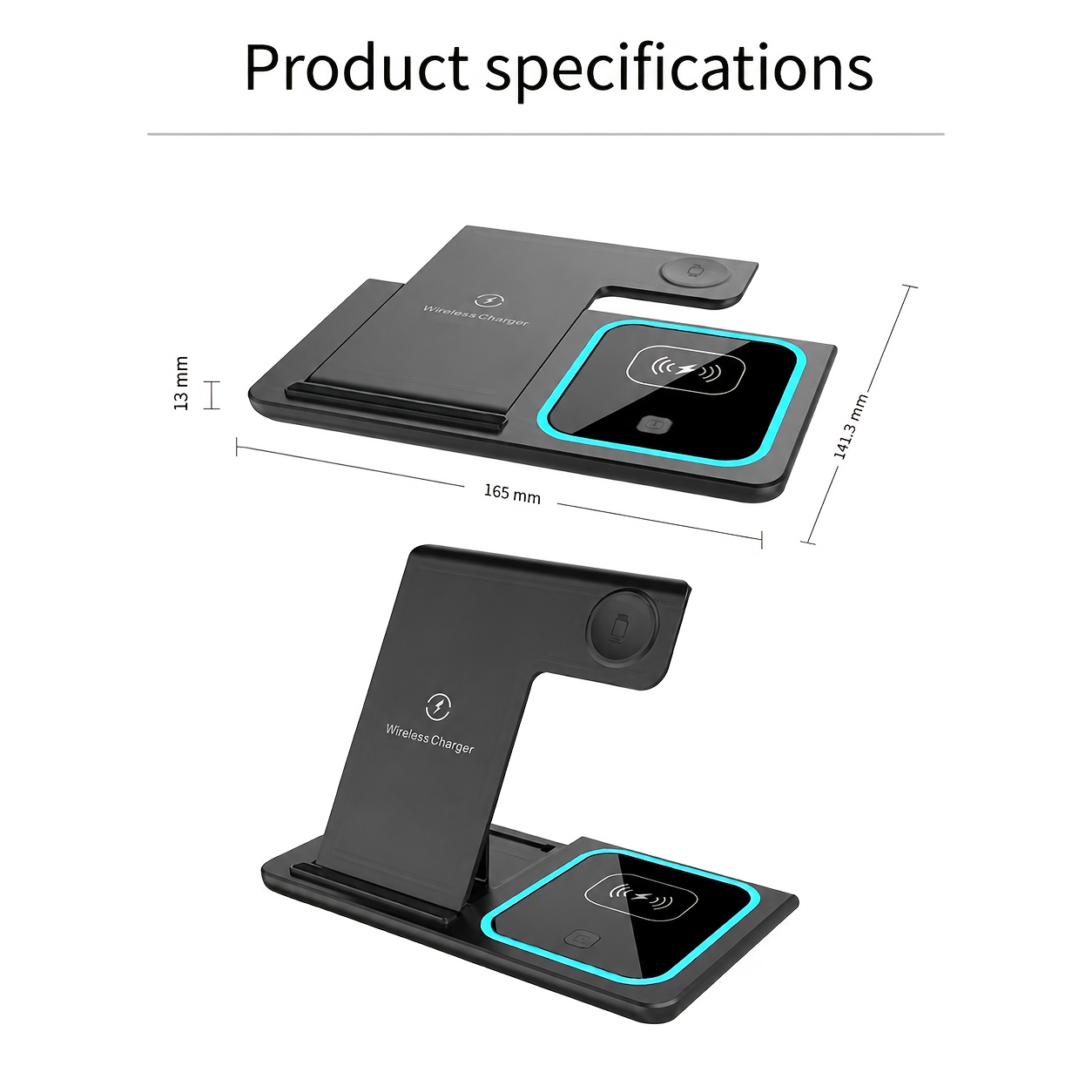 Base de carga inalámbrica 3 en - Wireless Charger 3 In 1 reseña y precio