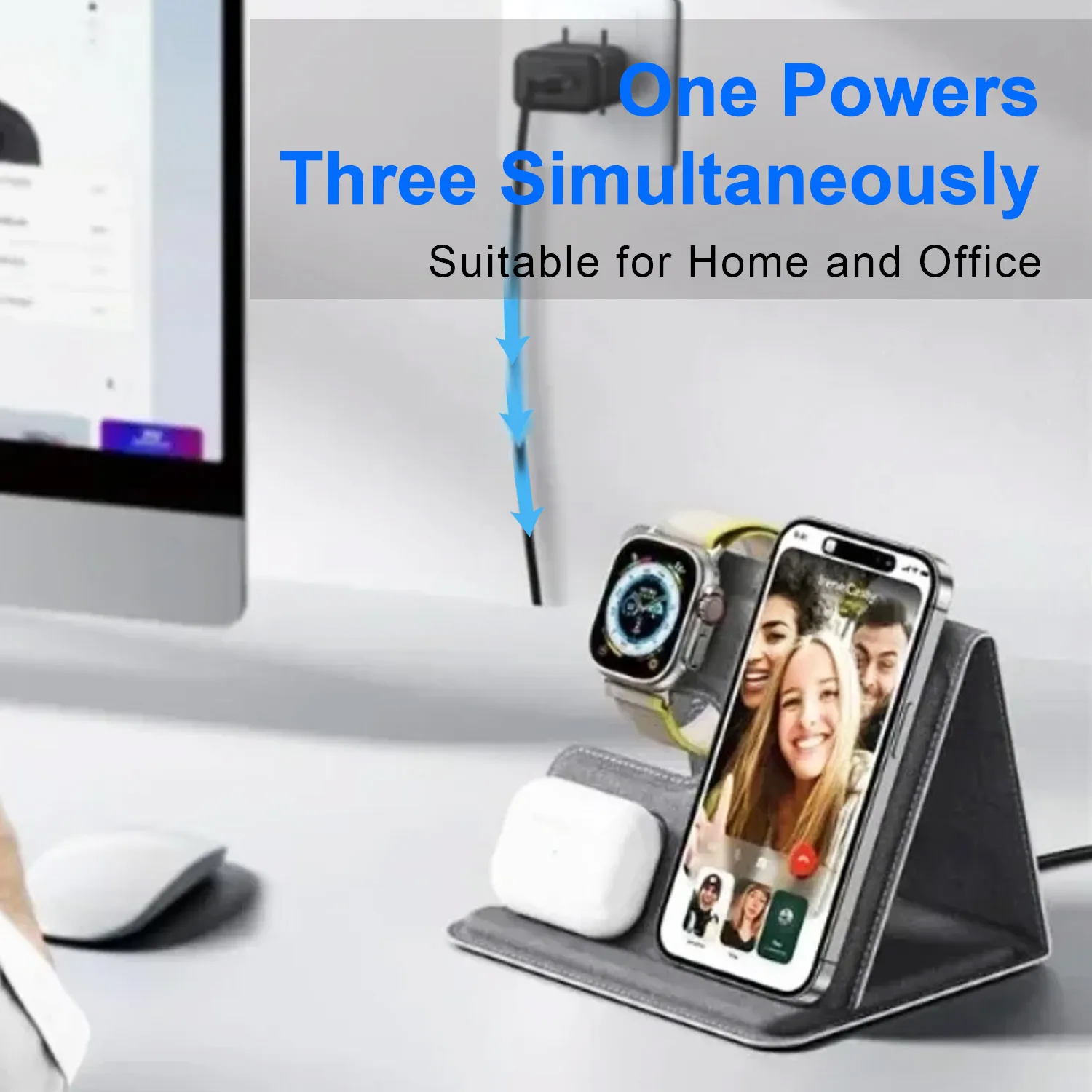 Estación de Carga Inalámbrica  - Wireless Charger 3 In 1 reseña y precio