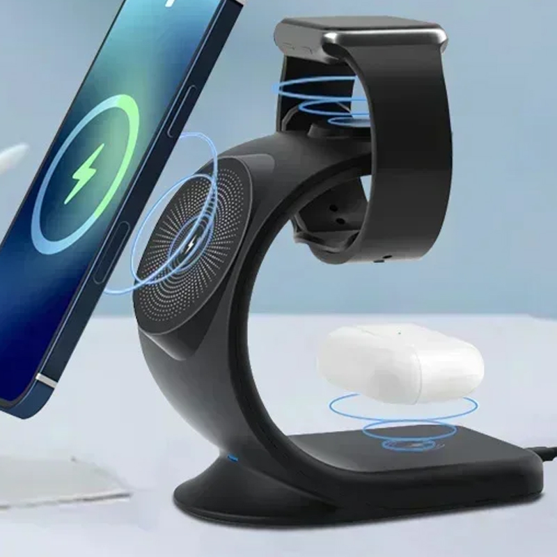 Cargador inalámbrico magnético - Wireless Charger 3 In 1 reseña y precio
