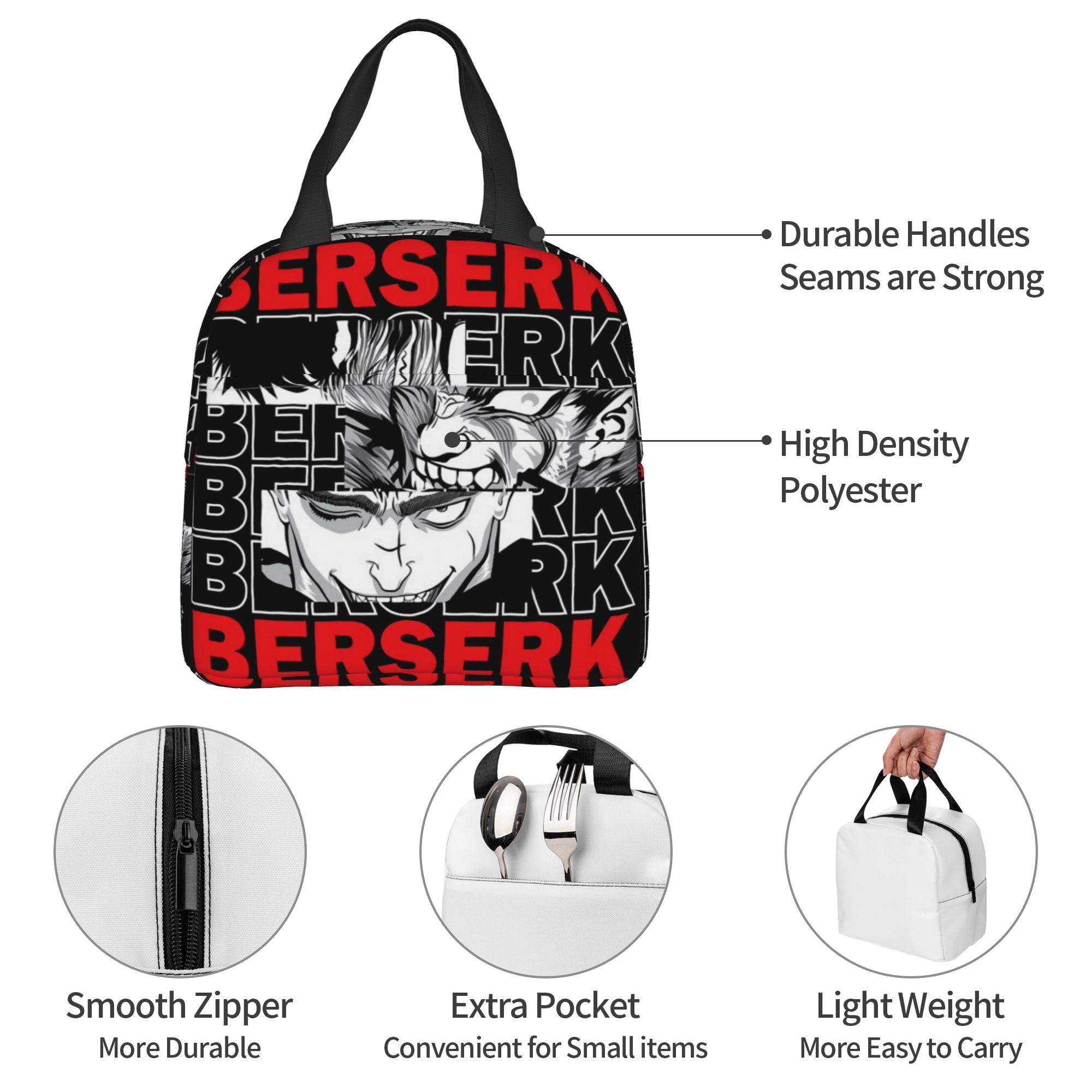 B-Berserks Bolsa de almuerzo c - Tech Accessories Organizer reseña y precio