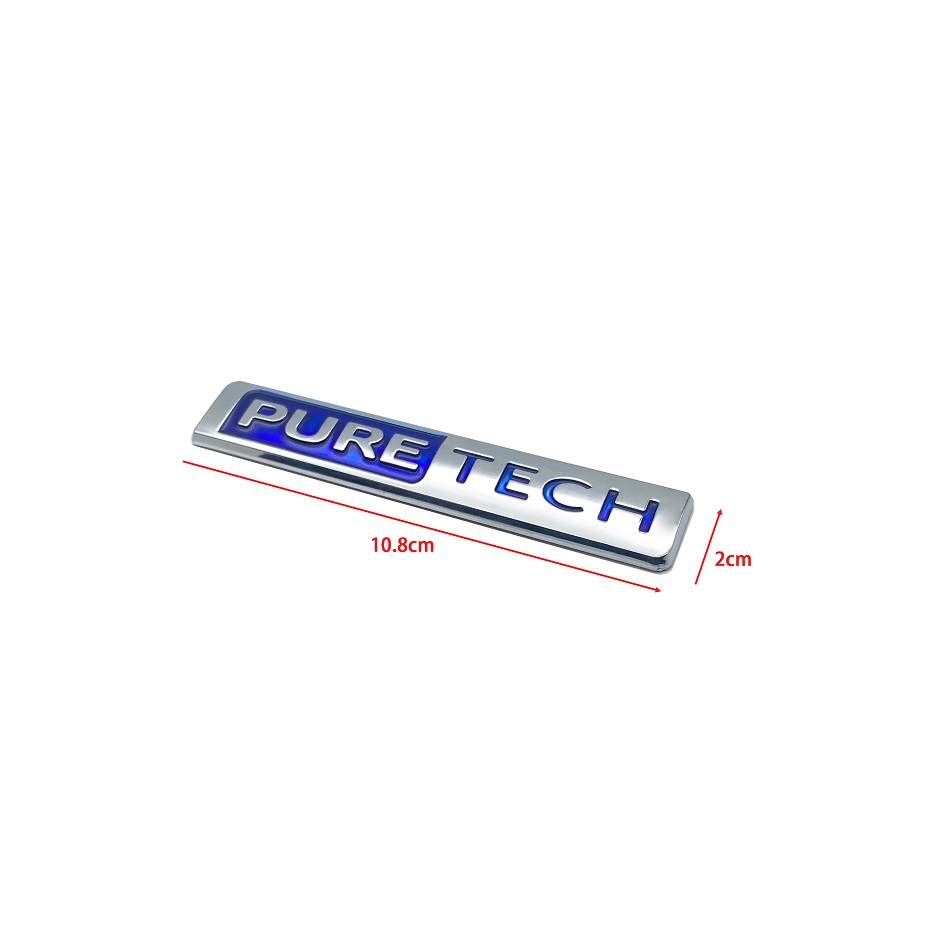 Emblema 3D Premium Puretech pa - Tech Accessories Logo reseña y precio