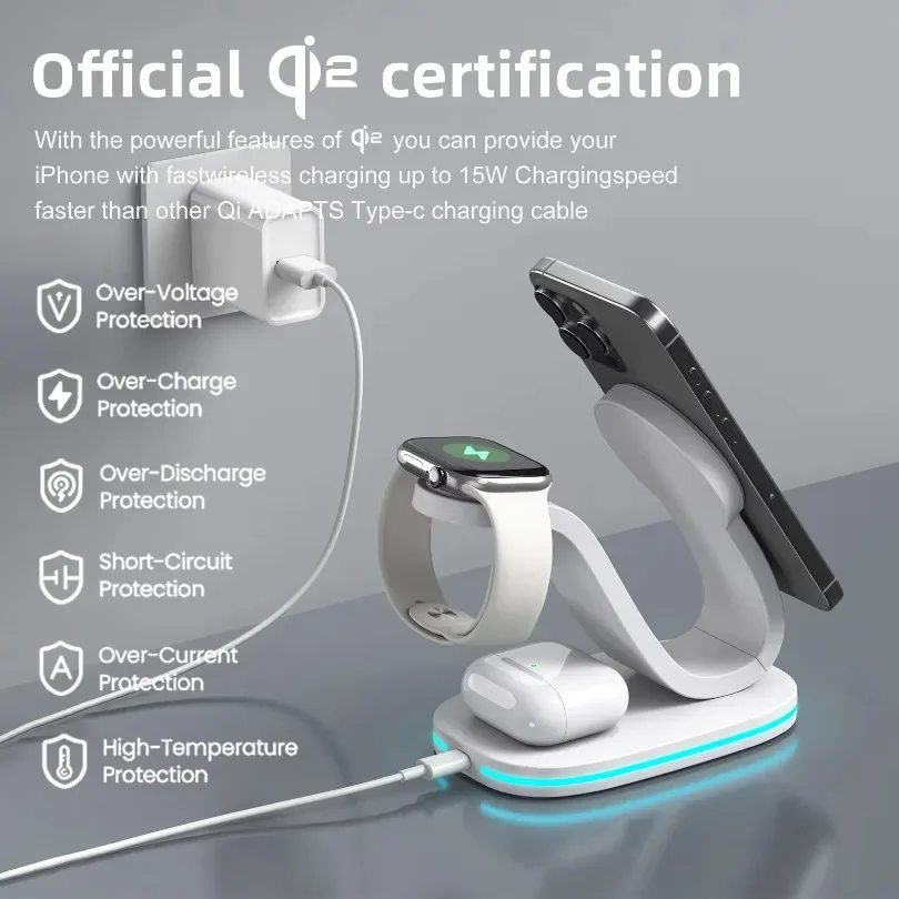 Qi2 3 en 1 base de carga inalá - Wireless Charger 3 In 1 reseña y precio