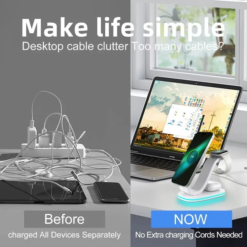 Qi2 3 en 1 base de carga inalá - Wireless Charger 3 In 1 reseña y precio