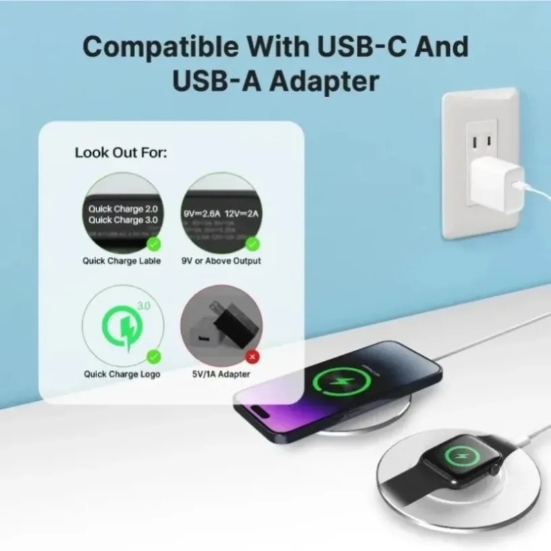 Cargador inalámbrico compacto  - Wireless Charger 3 In 1 reseña y precio